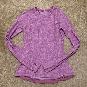 Lululemon Pink Long Sleeve with Thumbholes Size 10